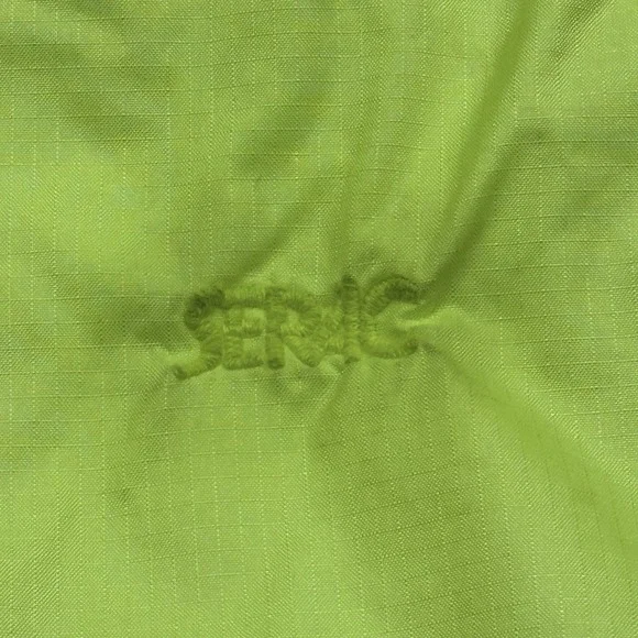 Serac Neon Windbreaker Jacket Mens Large Colorblock 90s Ski Anorak - Picture 11 of 13